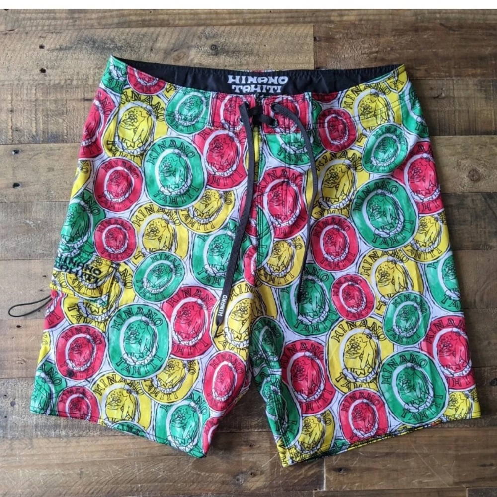 Hinano Tahiti Board Swimming Trunks Sz34